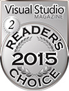HelpNDoc Silver Award at the 2015 Visual Studio Magazine Readers Choice