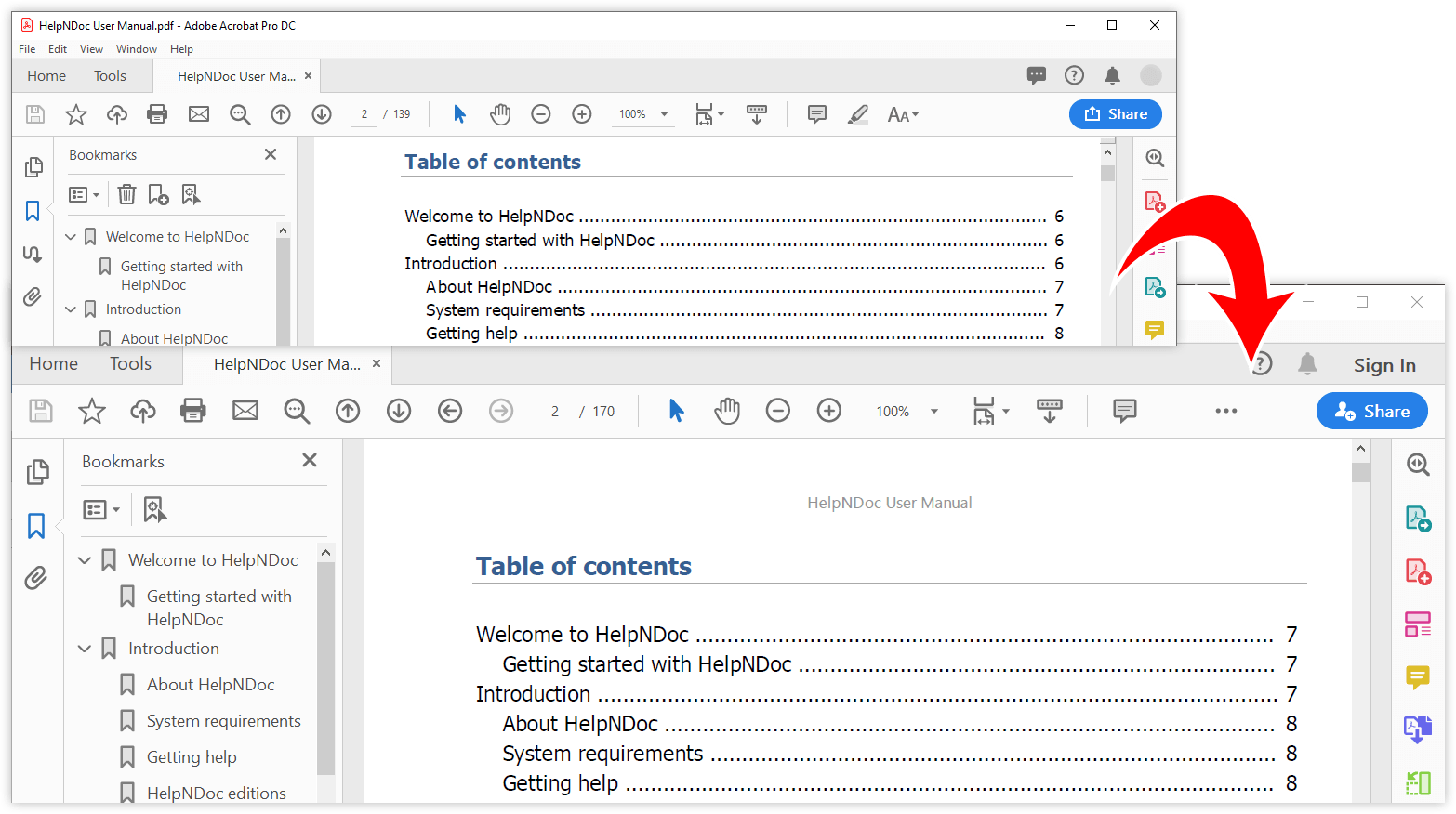 PDF export on high resolution screen