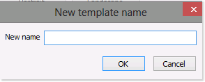 Choose a template name